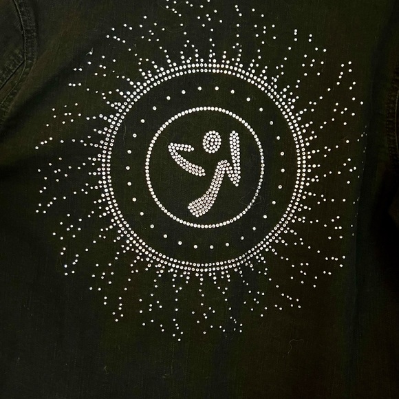 Zumba Wear w/ Swarovski Crystals Jean Jacket - Picture 6 of 9